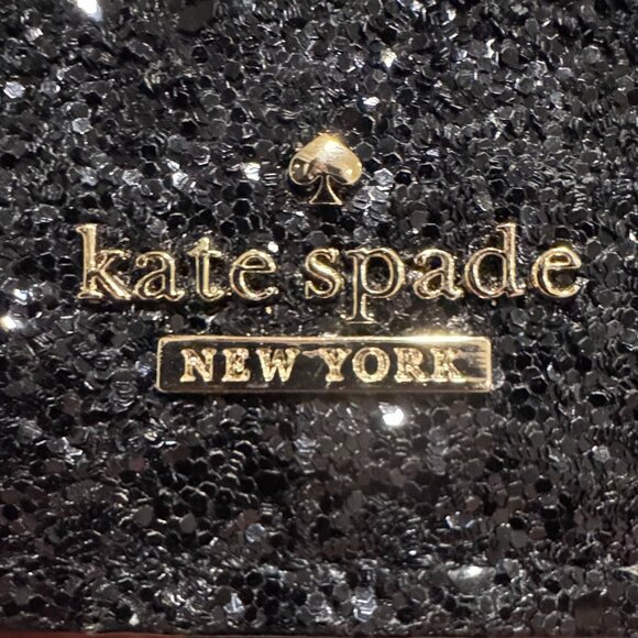👜 Kate Spade Cameron Street Byrdie Black Glitter Crossbody Bag - Picture 5 of 9